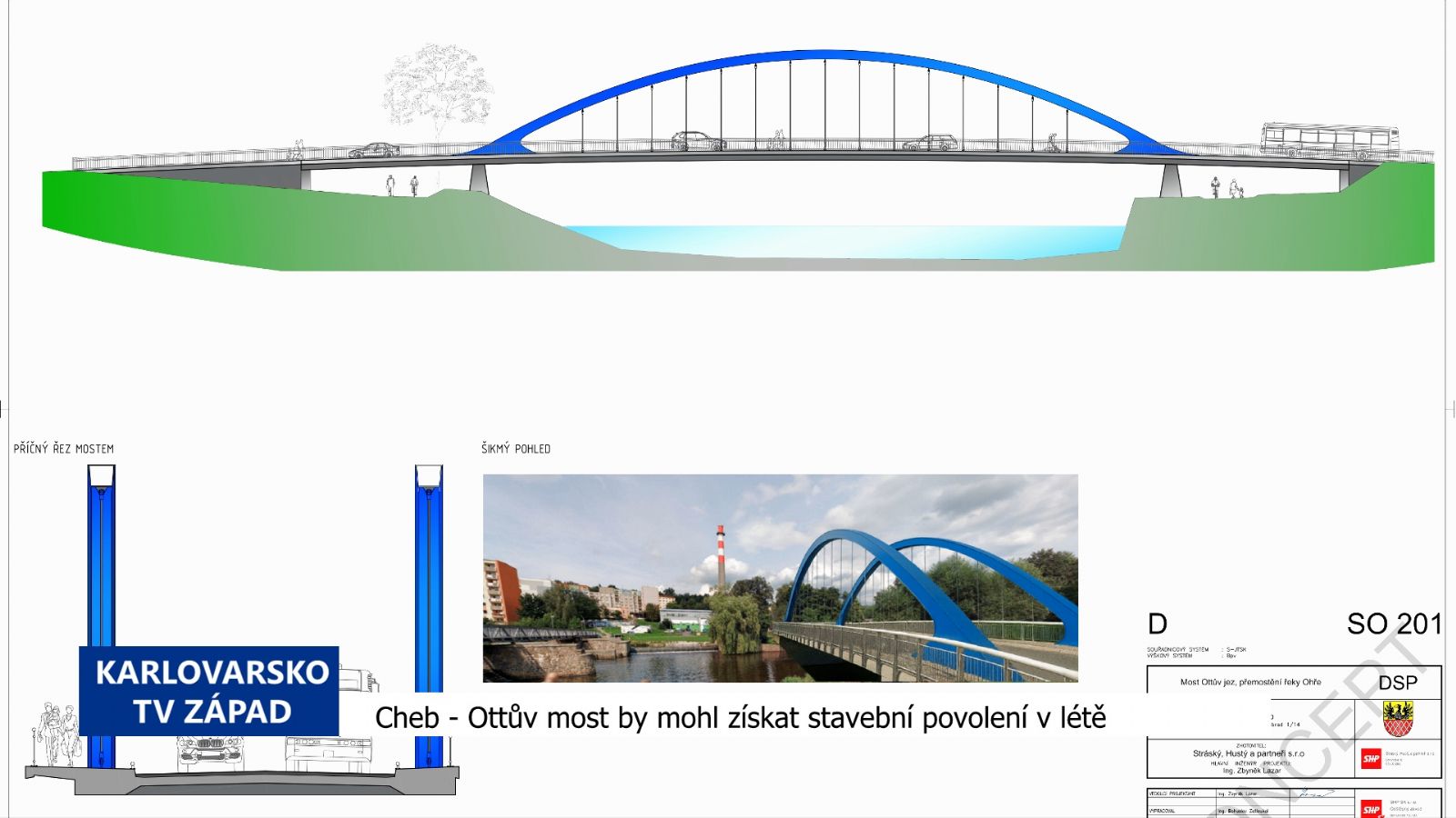 Cheb: Ottův most by mohl získat stavební povolení v létě (TV Západ)