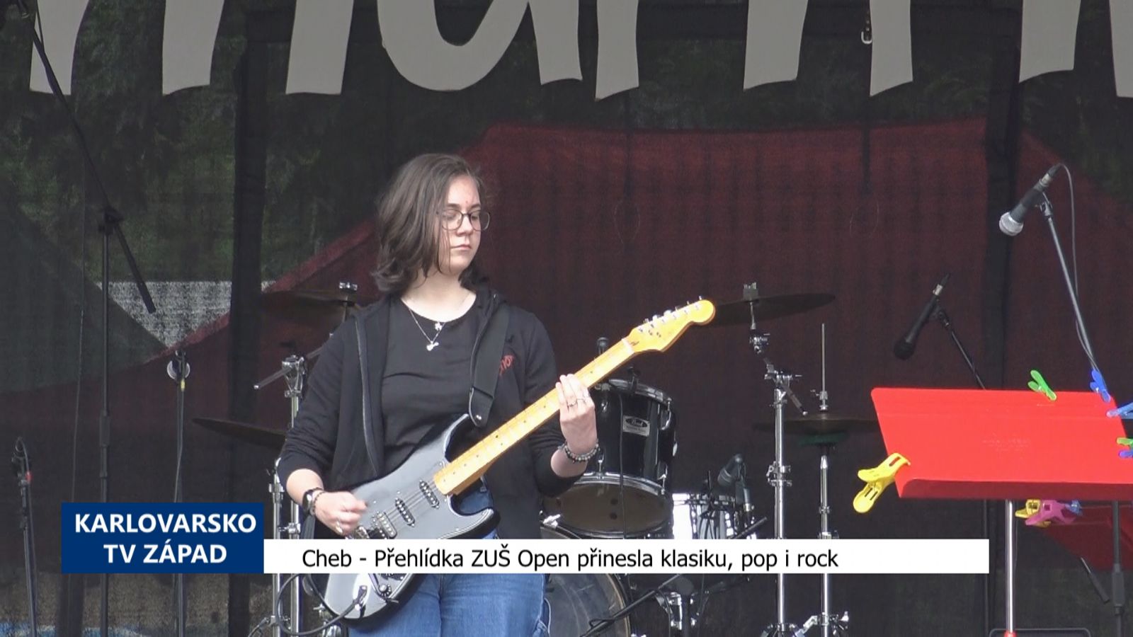 Cheb: Přehlídka ZUŠ Open přinesla klasiku, pop i rock (TV Západ)