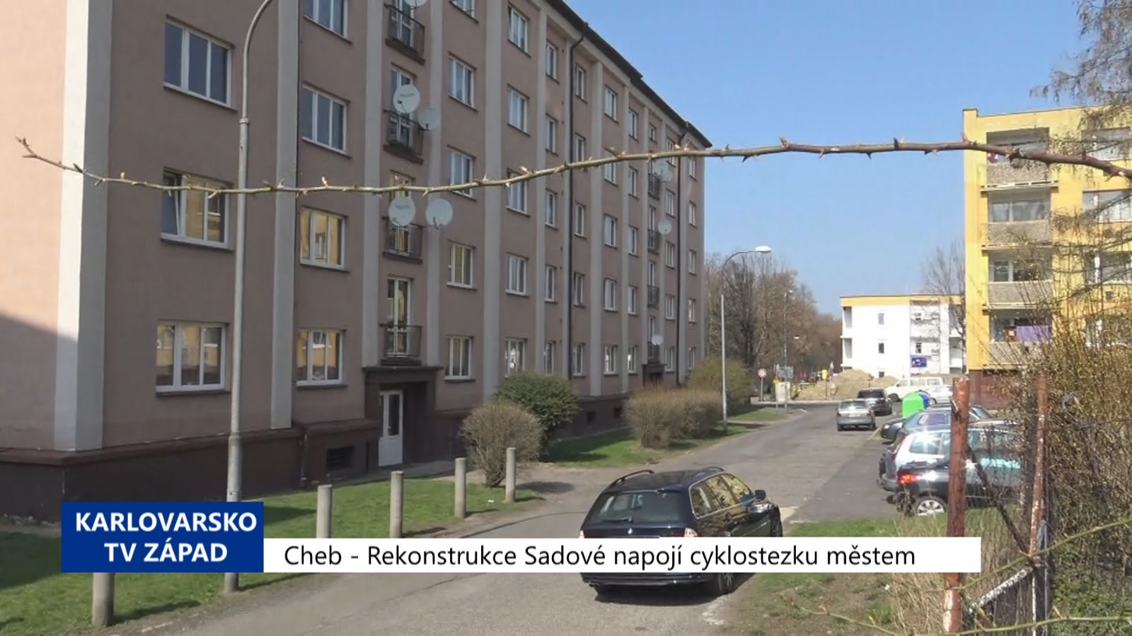 Cheb: Rekonstrukce Sadové napojí cyklostezku městem (TV Západ)