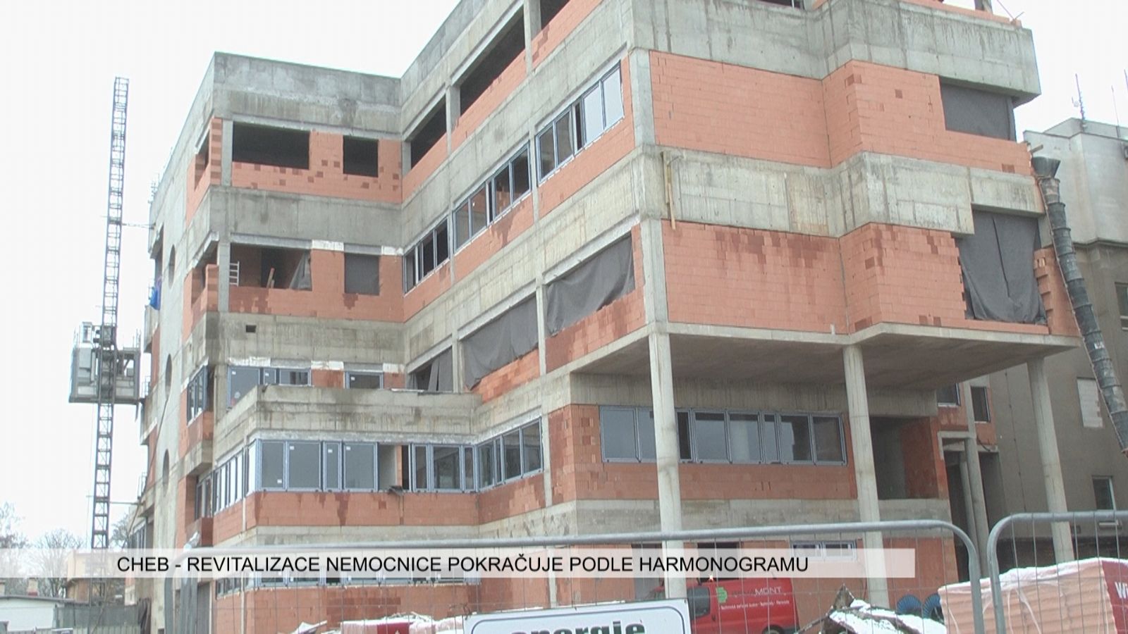 Cheb: Revitalizace nemocnice pokračuje podle harmonogramu (TV Západ)