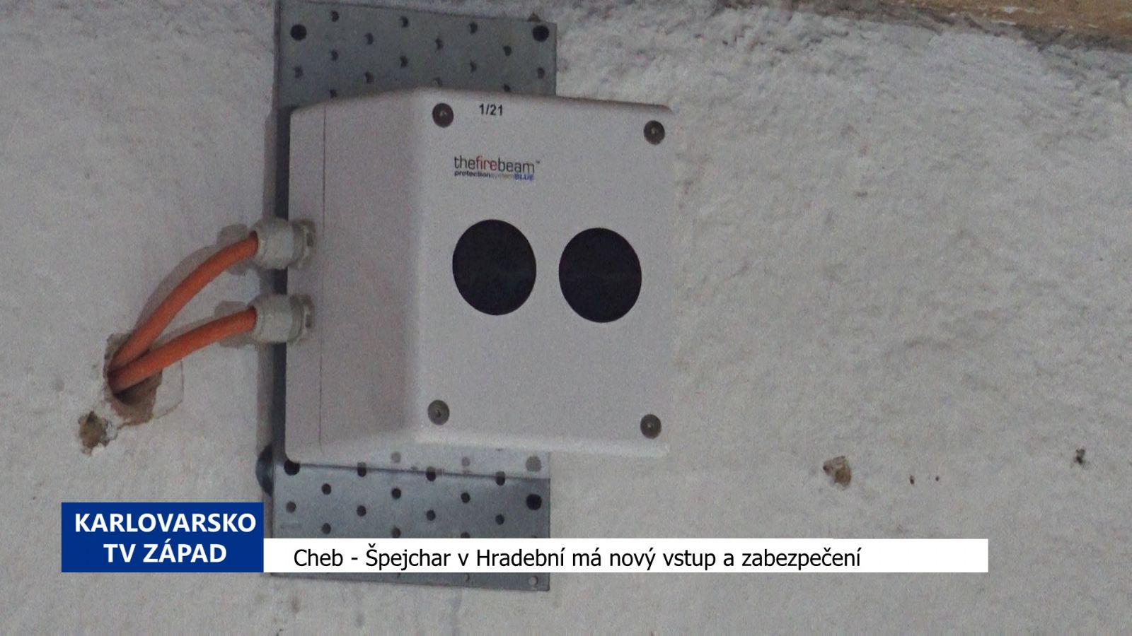 Cheb: Špejchar v Hradební má nový vstup a zabezpečení (TV Západ)