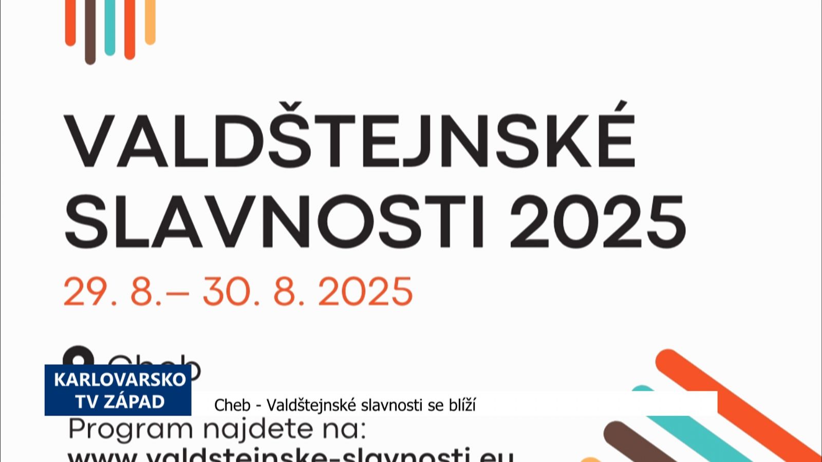 Cheb: Valdštejnské slavnosti se blíží (TV Západ)