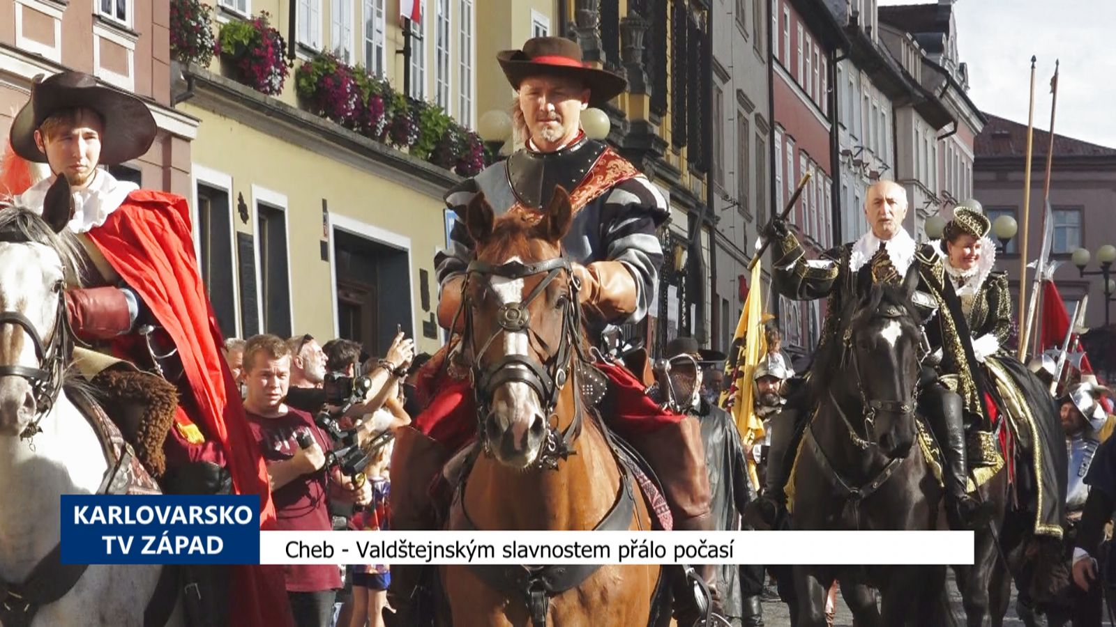 Cheb: Valdštejnským slavnostem přálo počasí (TV Západ)