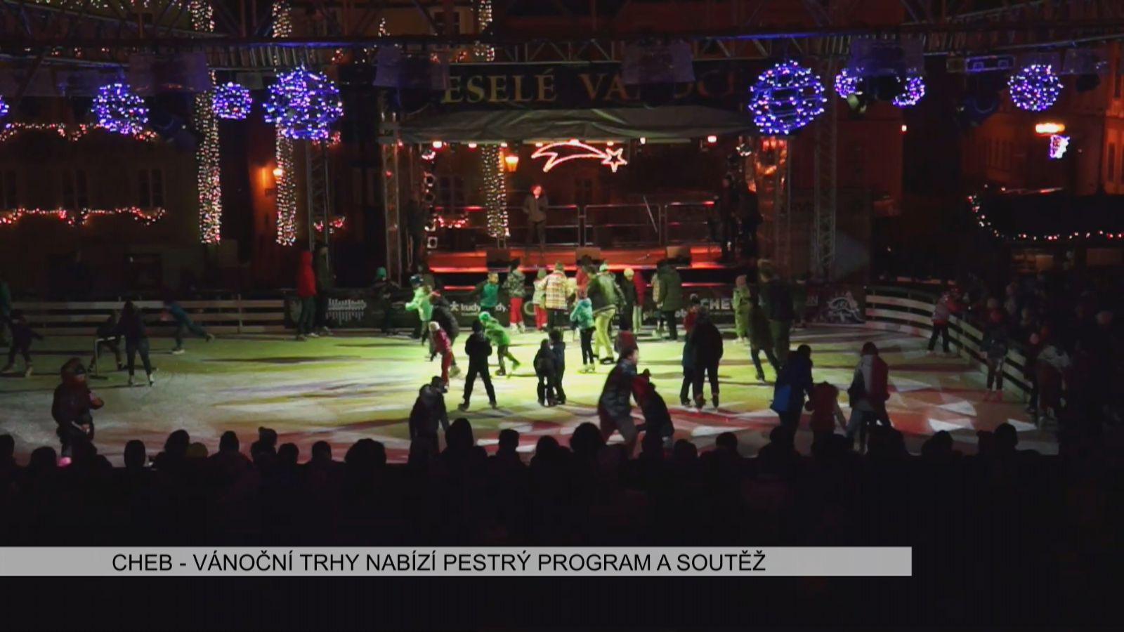Cheb: Vánoční trhy nabízí pestrý program a soutěž (TV Západ)