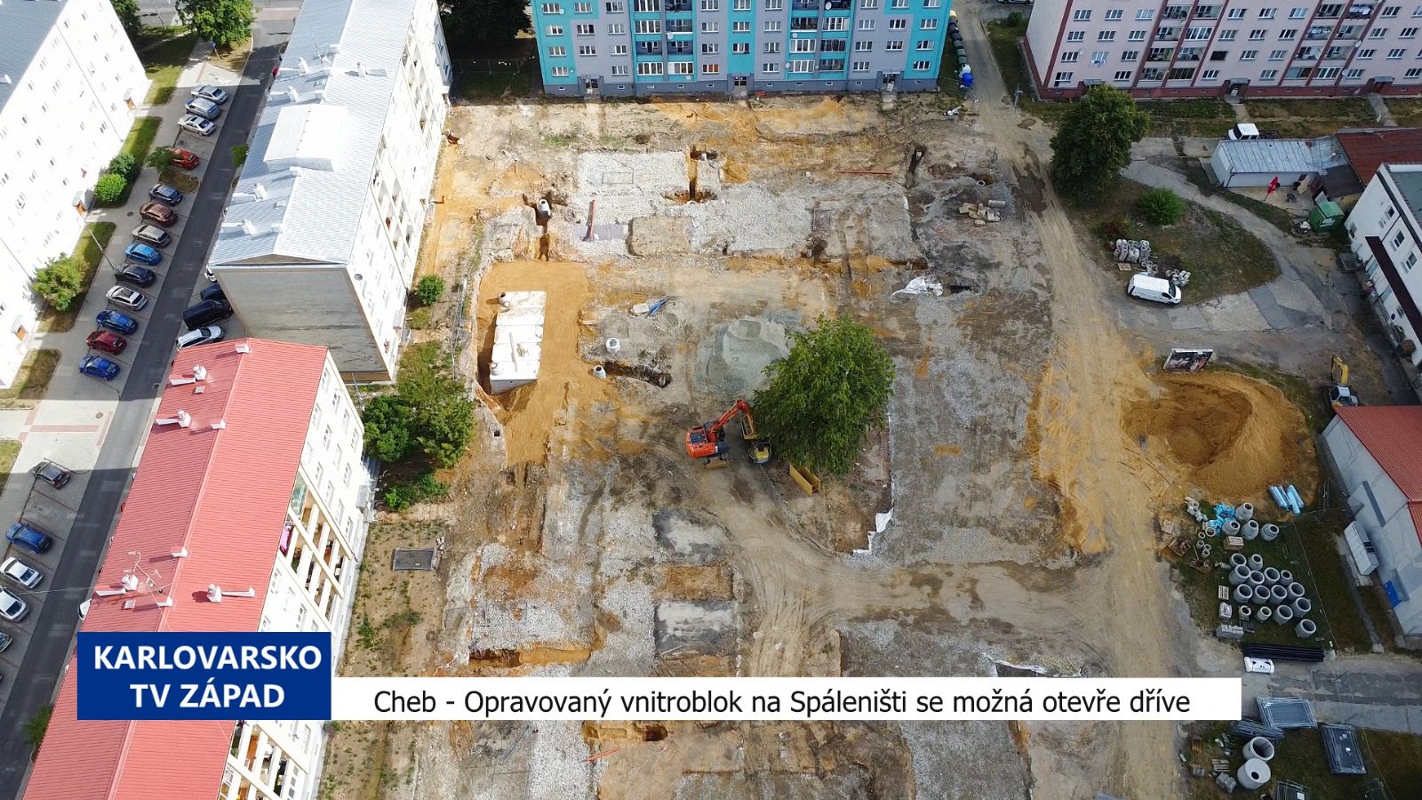 Cheb: Vnitroblok na Spáleništi se možná otevře dříve (TV Západ)