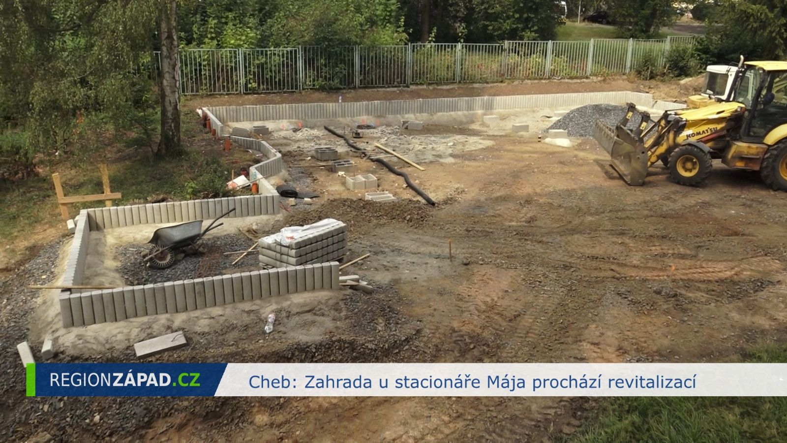 Cheb: Zahrada u stacionáře Mája prochází revitalizací (TV Západ)