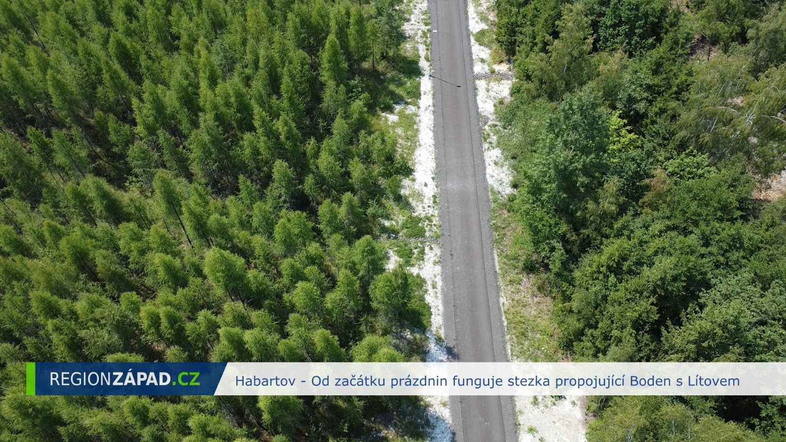 Habartov: Od začátku prázdnin funguje stezka propojující Boden s Lítovem (TV Západ)