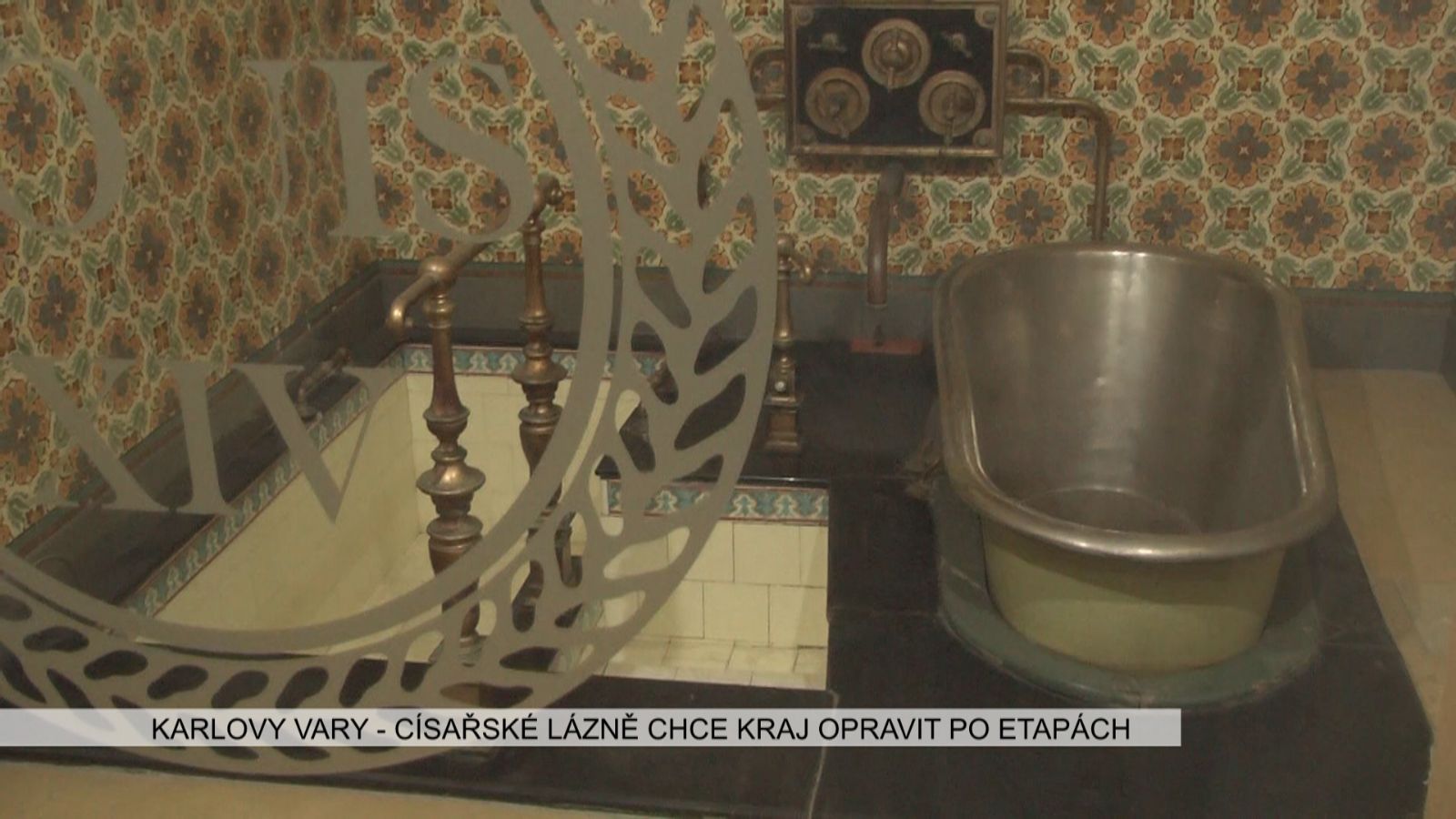Karlovy Vary: Císařské lázně chce kraj opravit po etapách (TV Západ)