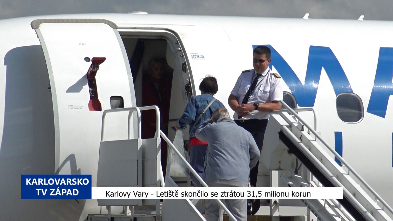Karlovy Vary: Letiště skončilo se ztrátou 31,5 milionu korun (TV Západ)