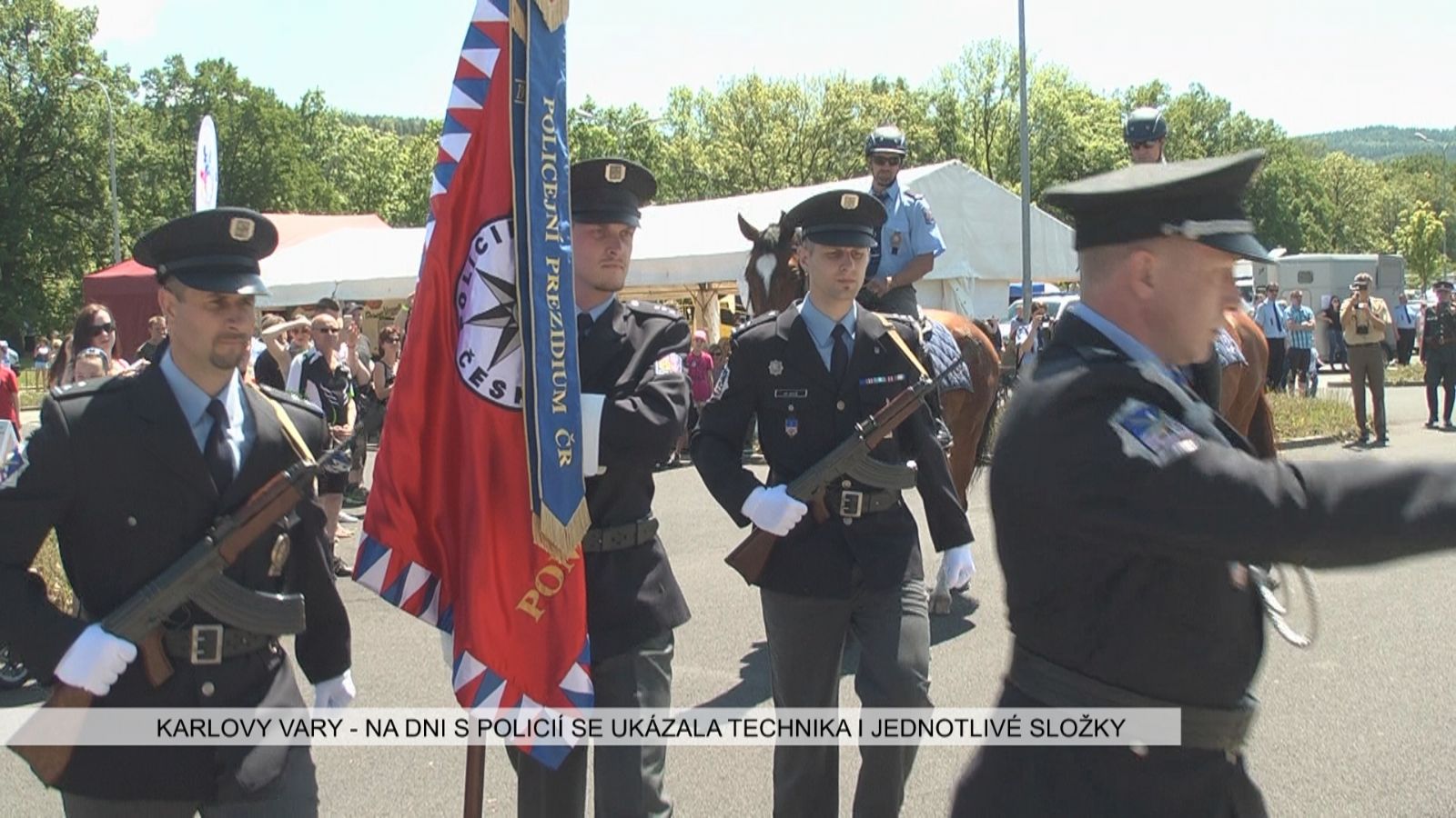 Karlovy Vary: Na Dni s Policií se ukázala technika i jednotlivé složky (TV Západ)