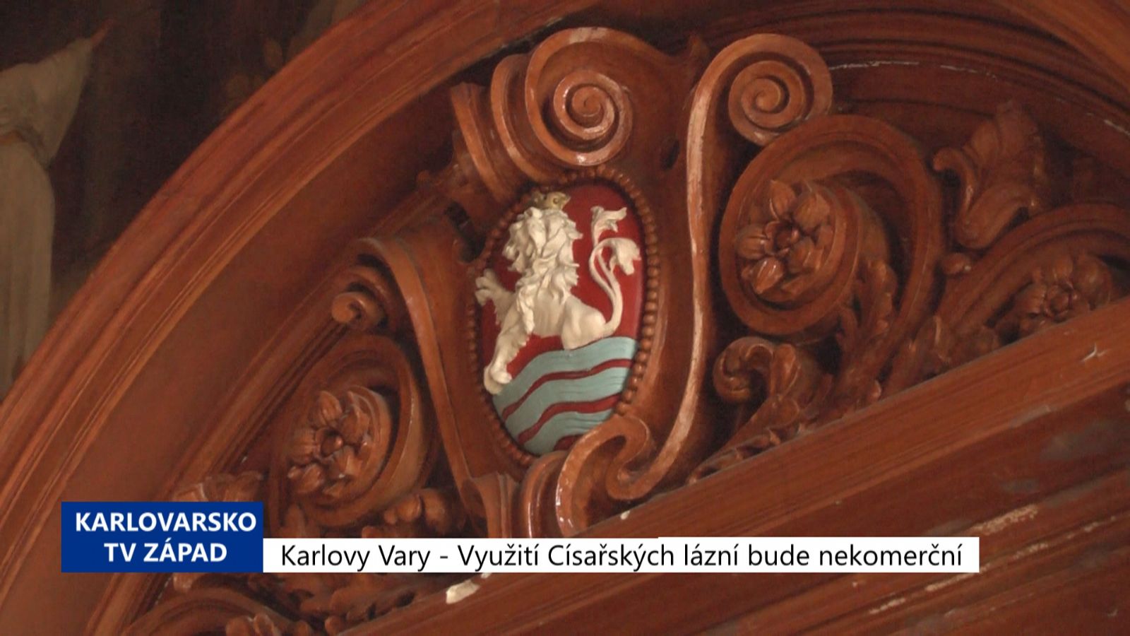 Karlovy Vary: Využití Císařských lázní bude většinově nekomerční (TV Západ)