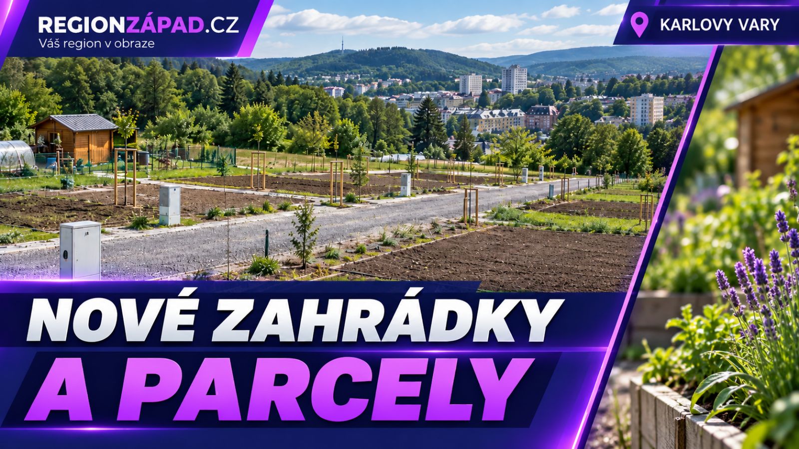 Karlovy Vary: Zlatý kopeček se mění v novou zahrádkářskou a obytnou lokalitu (TV Západ)