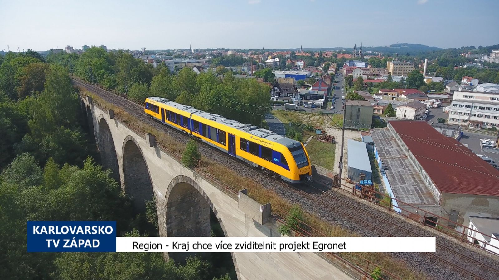 Kraj chce více zviditelnit dopravní systém EgroNet (TV Západ)