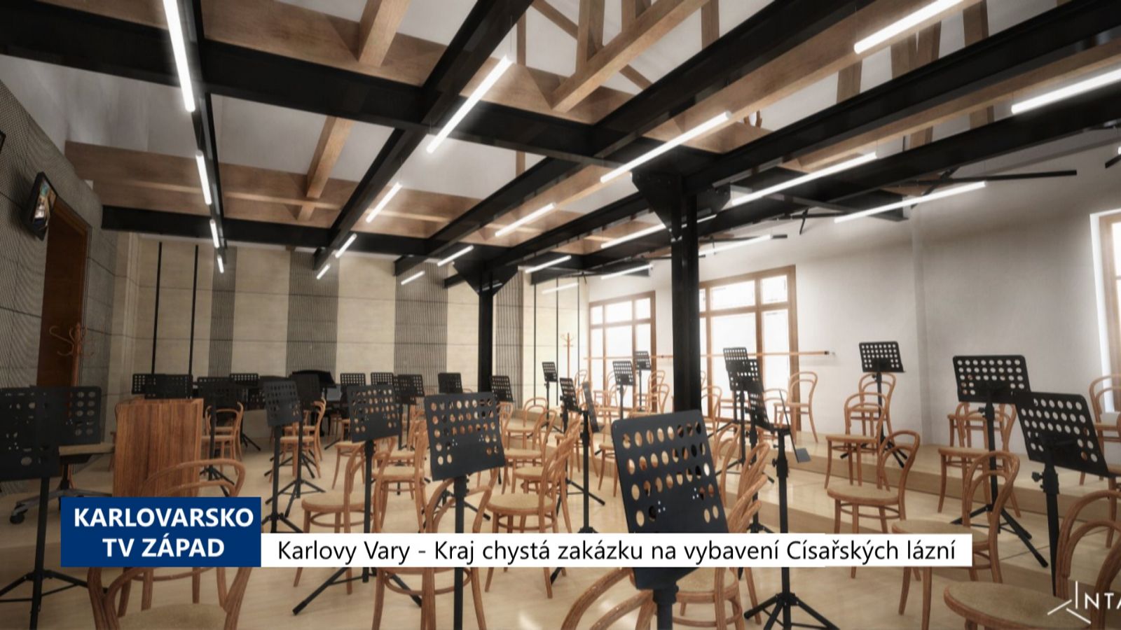 Kraj chystá zakázku na vybavení Císařských lázní (TV Západ)
