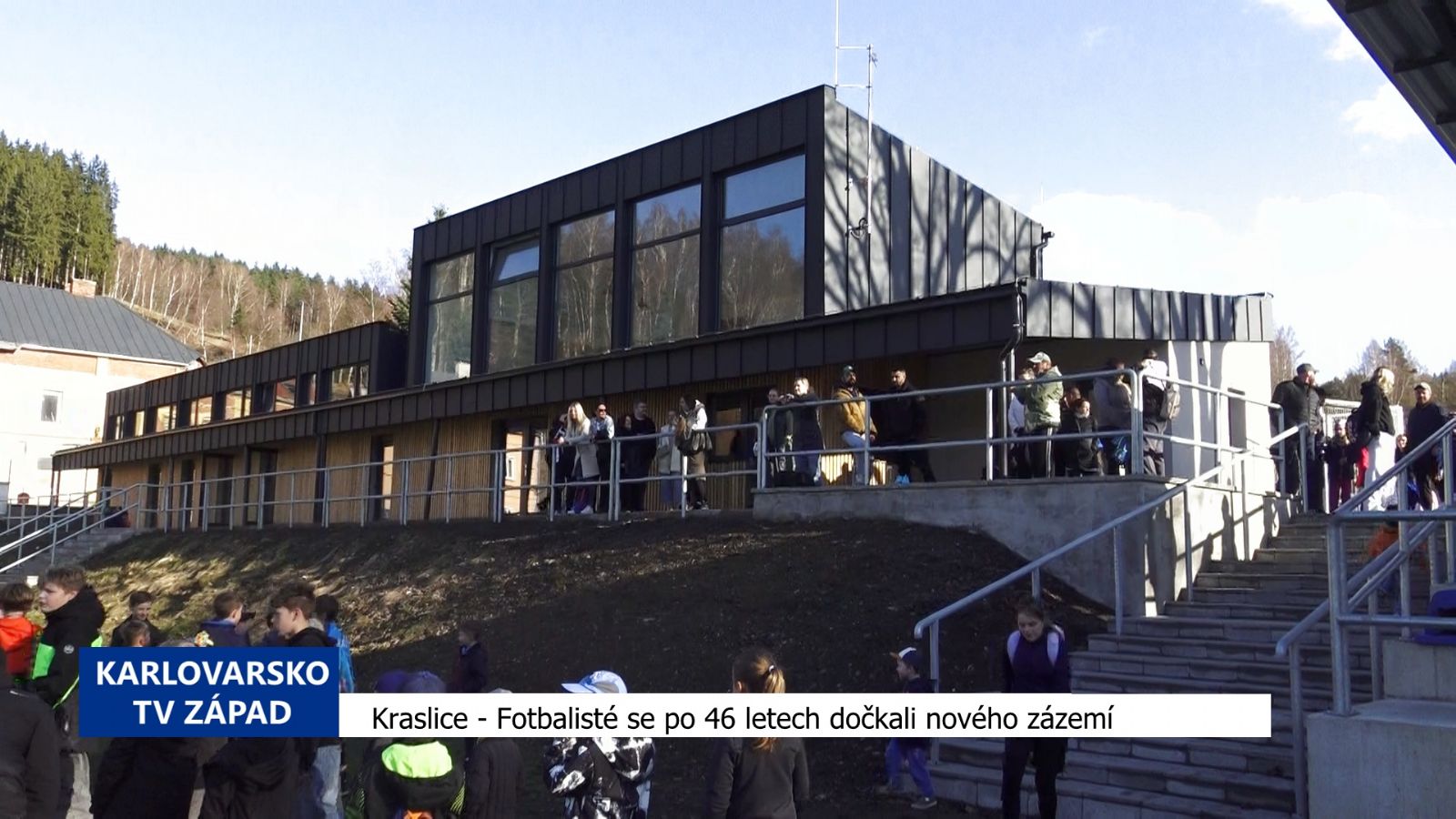 Kraslice: Fotbalisté se po 46 letech dočkali nového zázemí (TV Západ)