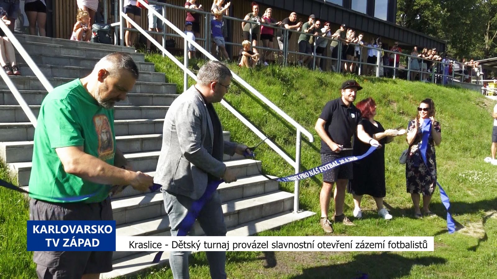 Kraslice: Fotbalisté slavnostně otevřeli nové zázemí (TV Západ)