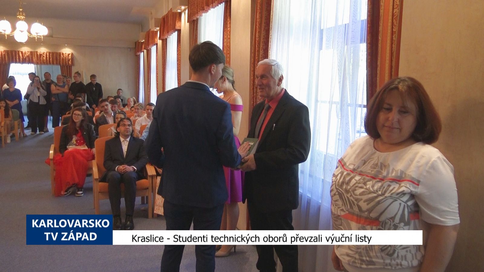 Kraslice: Studenti technických oborů převzali výuční listy (TV Západ)