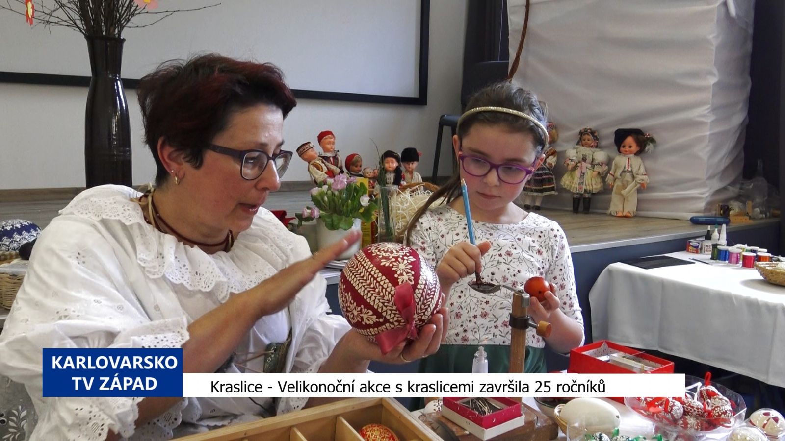 Kraslice: Velikonoční akce s kraslicemi završila 25 ročníků (TV Západ)