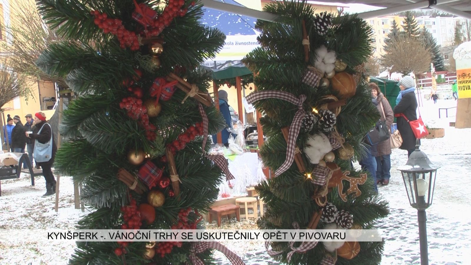 Kynšperk: Vánoční trhy se uskutečnily opět v pivovaru (TV Západ)