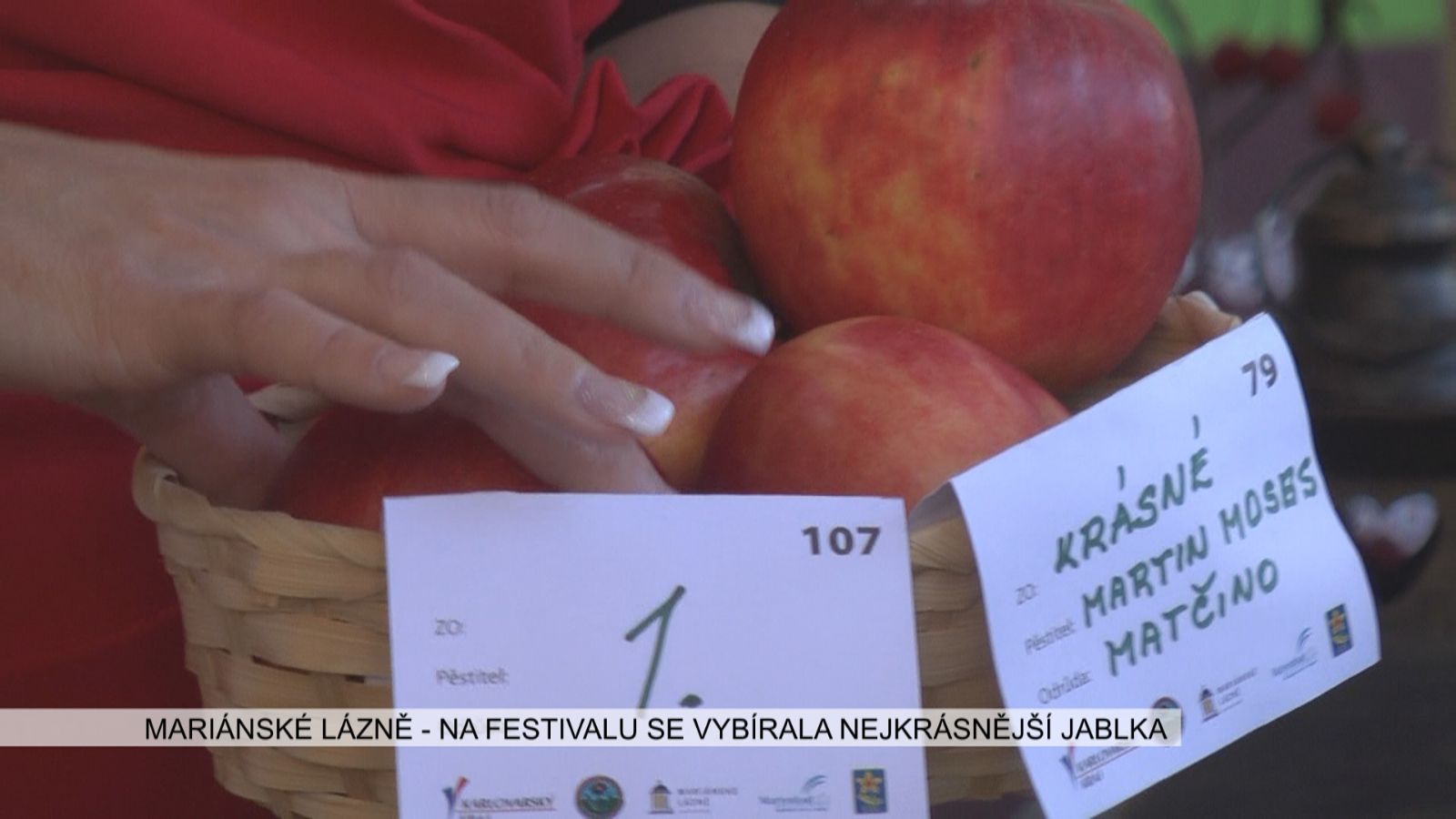 Mariánské Lázně: Na festivalu se vybírala nejkrásnější jablka (TV Západ)