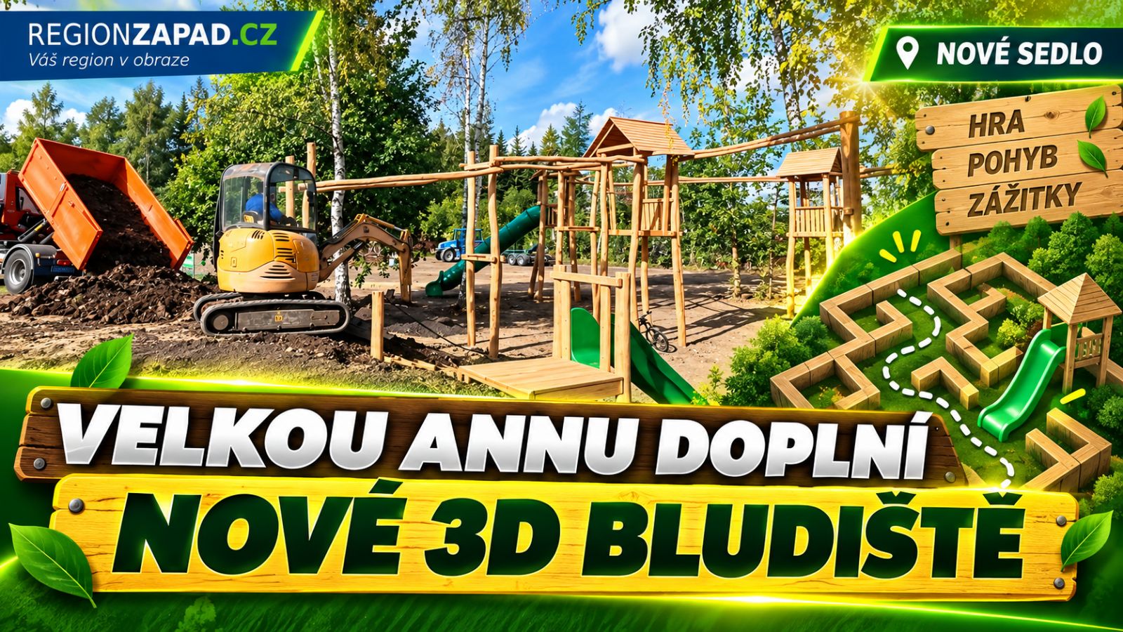 Nové Sedlo: Velkou Annu doplní nové 3D bludiště (TV Západ)