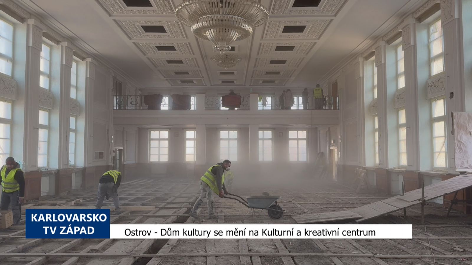 Ostrov: Dům kultury se mění na Kulturní a kreativní centrum (TV Západ)