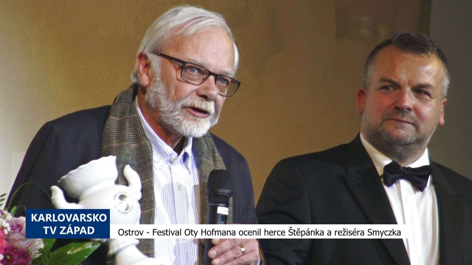 Ostrov: Festival Oty Hofmana ocenil herce Štěpánka a režiséra Smyczka (TV Západ)