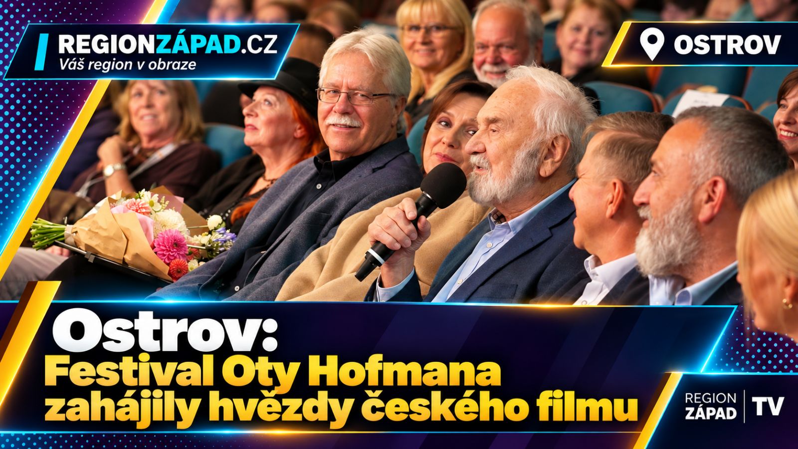 Ostrov: Festival Oty Hofmana zahájily hvězdy českého filmu (TV Západ)