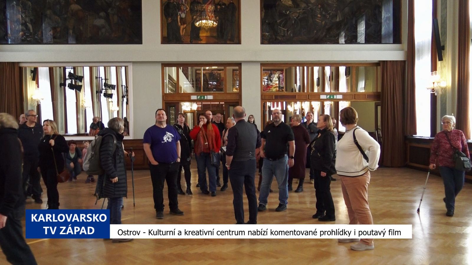 Ostrov: Kulturní a kreativní centrum nabízí komentované prohlídky i poutavý film (TV Západ)