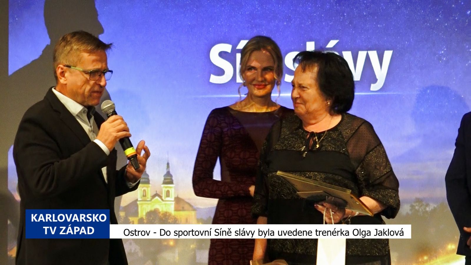 Ostrov: Na plese sportovců byla uvedena do Síně slávy trenérka Olga Jaklová (TV Západ)