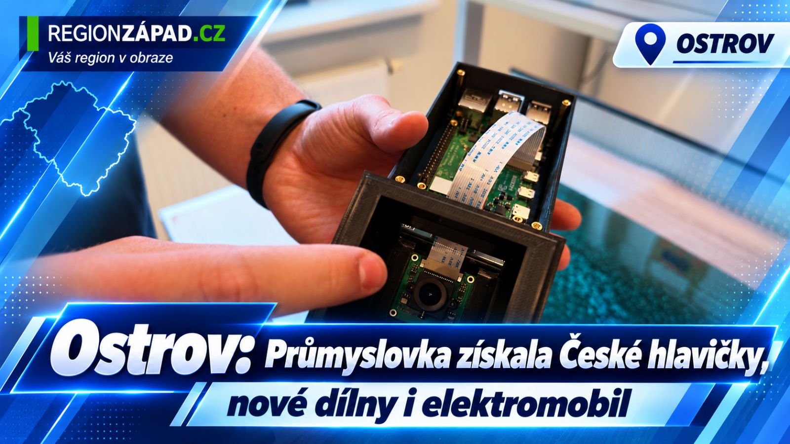 Ostrov: Průmyslovka získala České hlavičky, nové dílny i elektromobil (TV Západ)