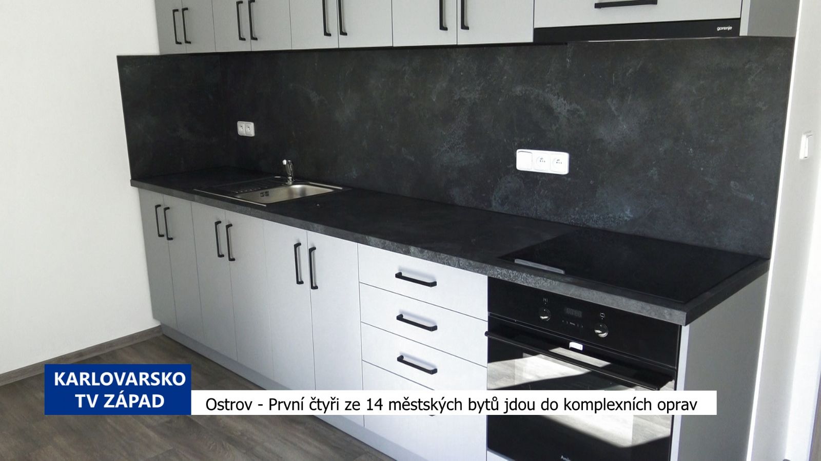 Ostrov: První čtyři ze 14 městských bytů jdou do komplexních oprav (TV Západ)