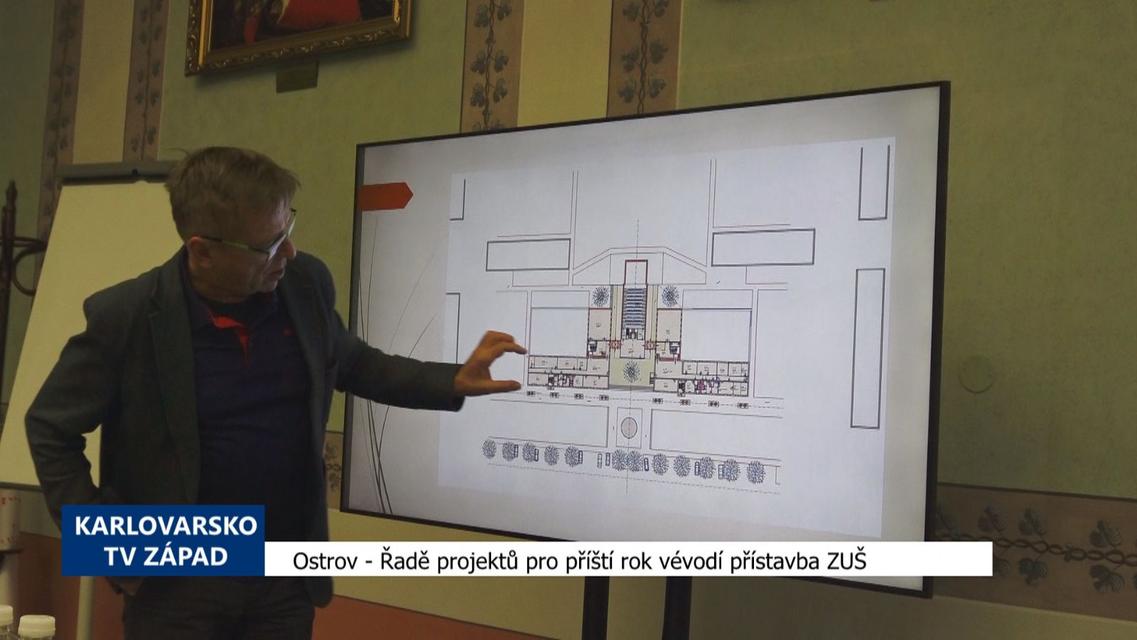 Ostrov: Řadě projektů pro příští rok vévodí přístavba ZUŠ (TV Západ)