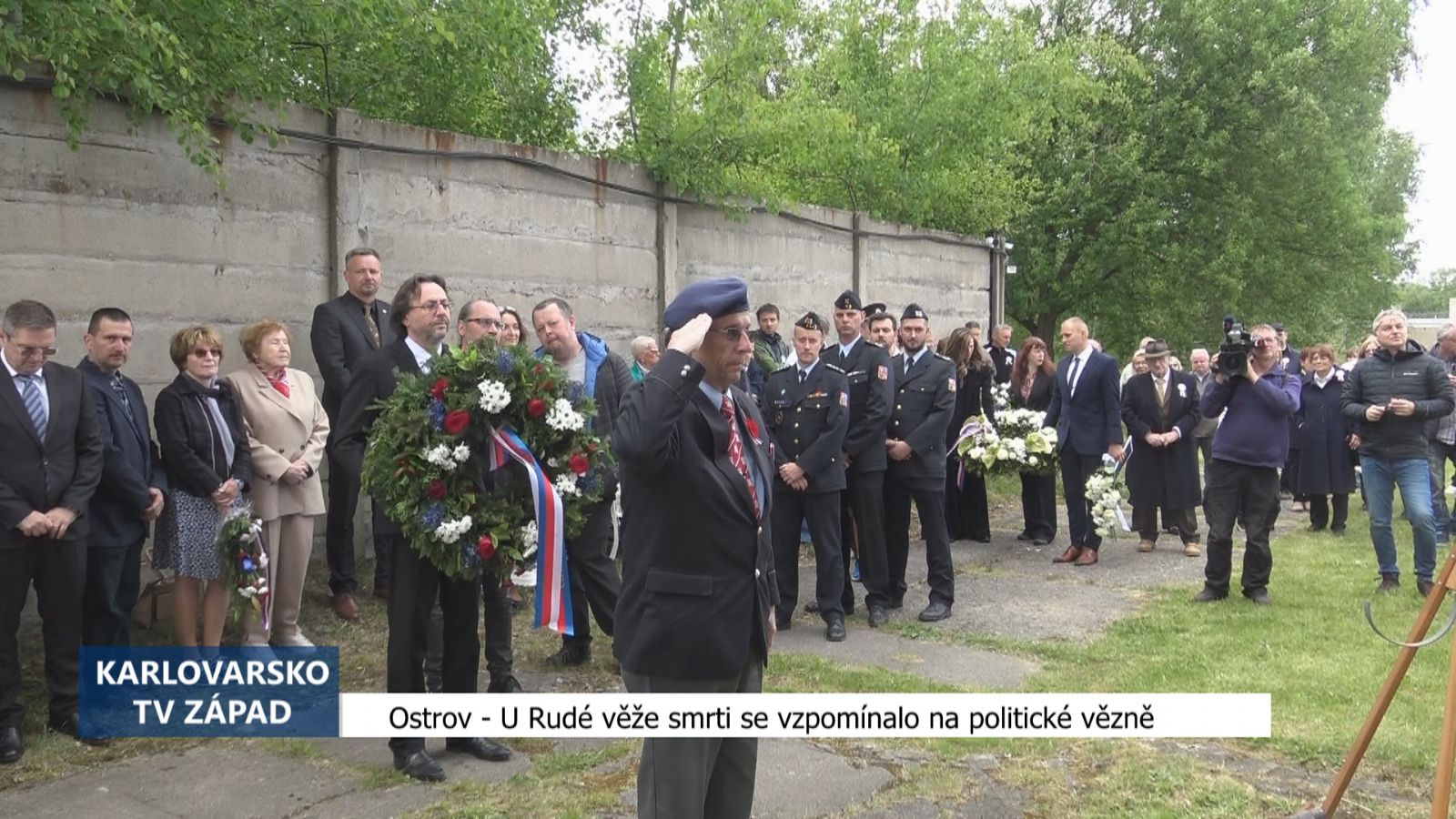 Ostrov: U Rudé věže smrti se vzpomínalo na politické vězně (TV Západ)