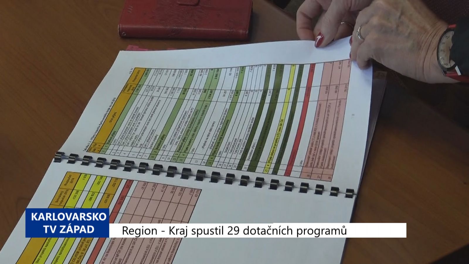 Region: Kraj spustil 29 dotačních programů (TV Západ)