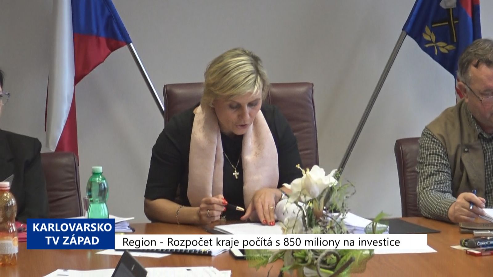 Region: Rozpočet kraje počítá s 850 miliony na investice (TV Západ)
