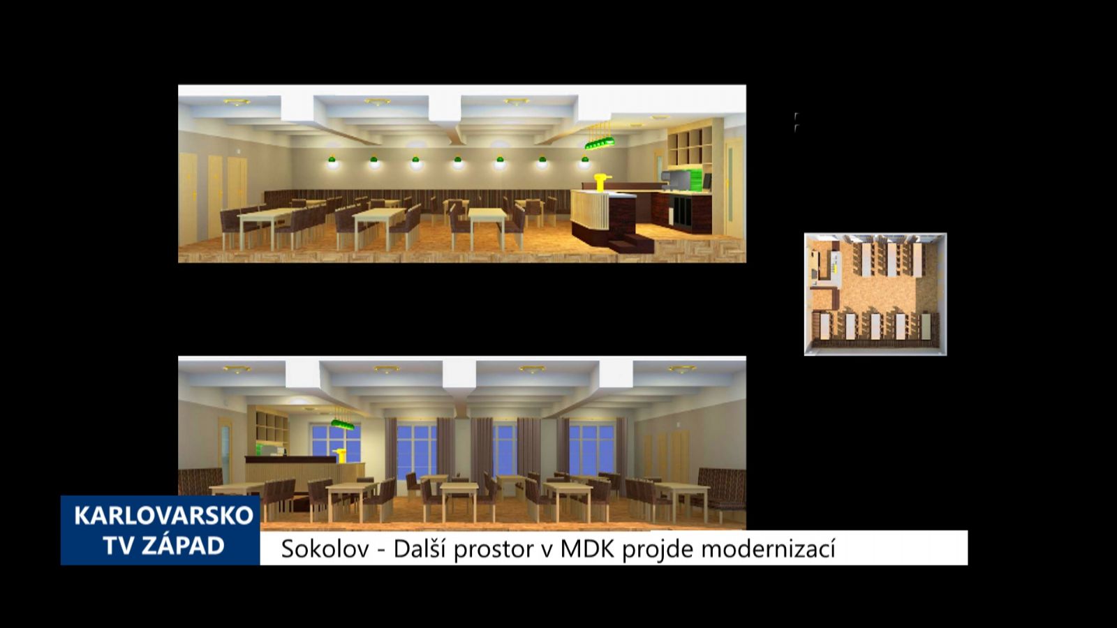 Sokolov: Další prostor v MDK projde modernizací (TV Západ)