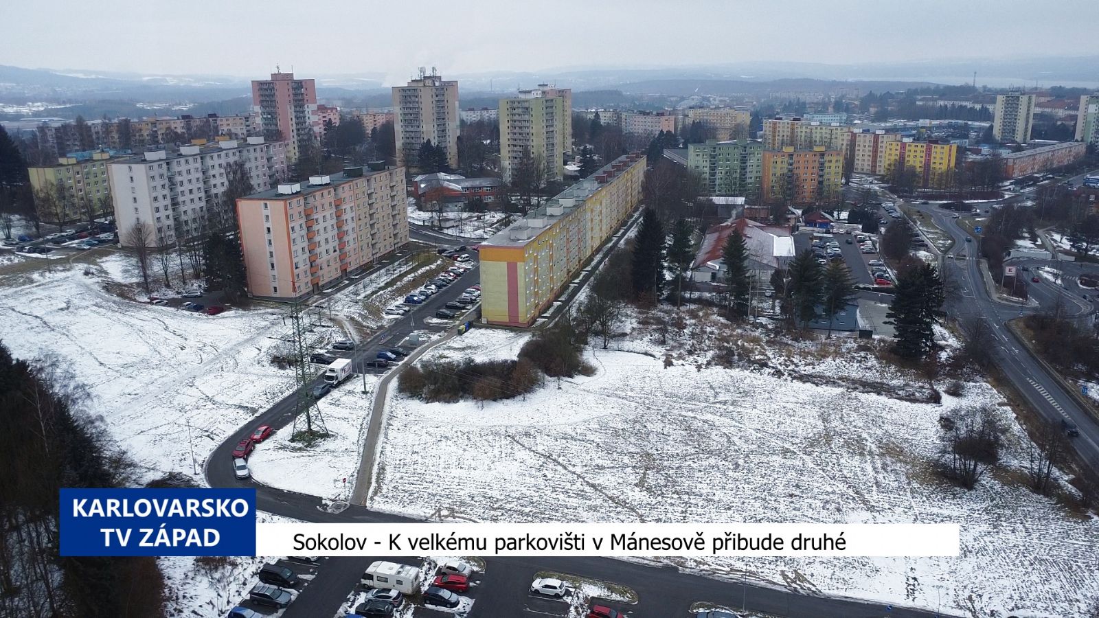 Sokolov: K velkému parkovišti v Mánesově přibude druhé (TV Západ)
