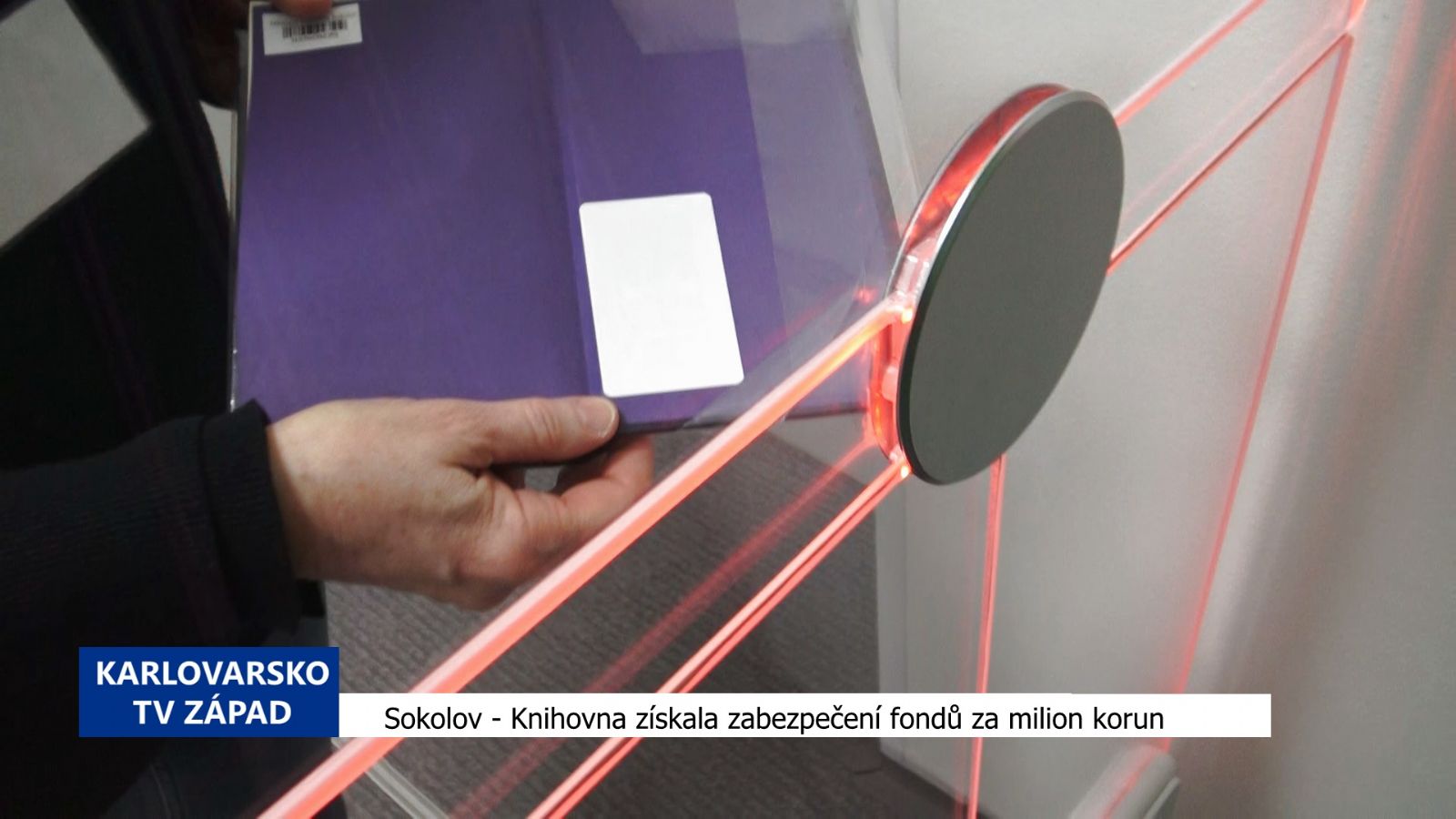 Sokolov: Knihovna získala zabezpečení fondů za milion korun (TV Západ)