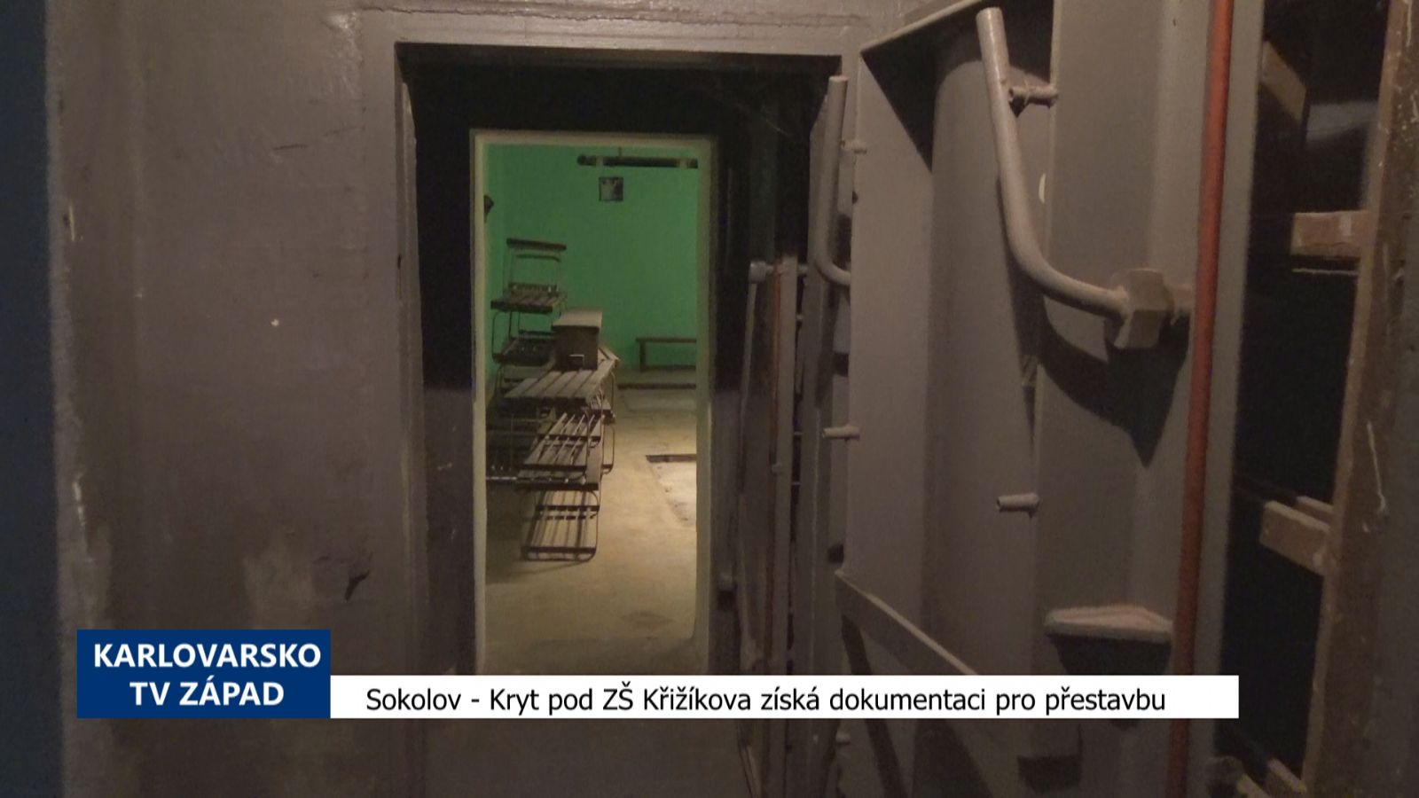 Sokolov: Kryt pod ZŠ Křižíkova získá dokumentaci pro přestavbu (TV Západ)