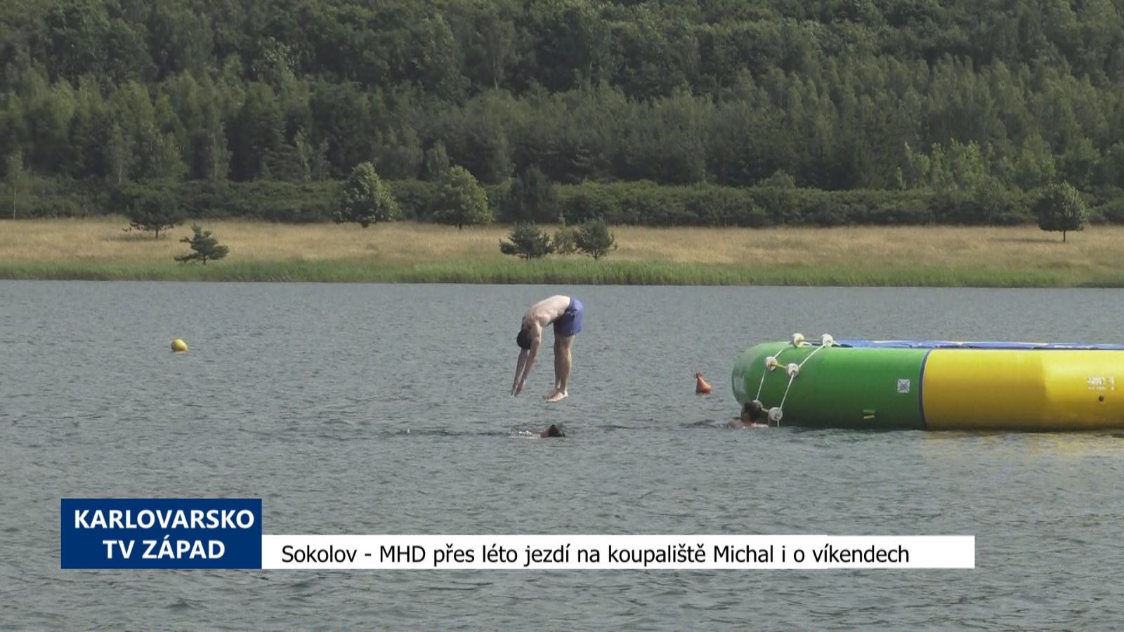 Sokolov: MHD přes léto jezdí na koupaliště Michal i o víkendech (TV Západ)