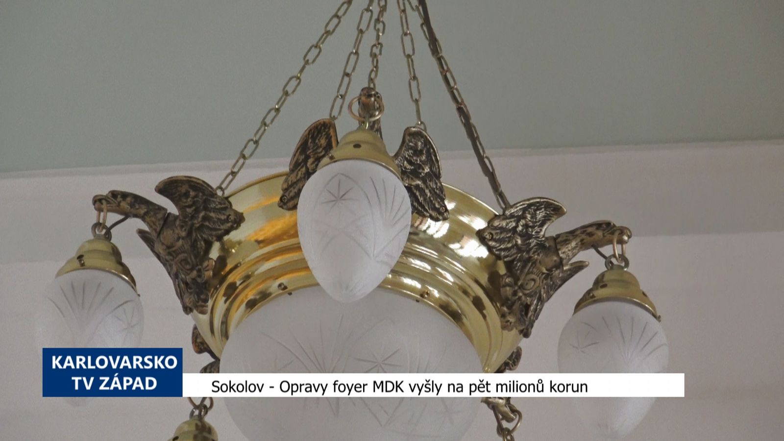Sokolov: Opravy foyer v MDK vyšly na pět milionů korun (TV Západ)
