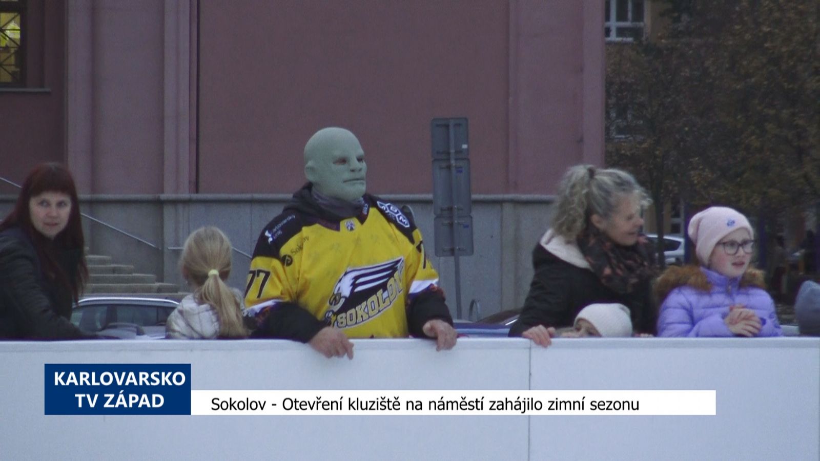 Sokolov: Otevření kluziště na náměstí zahájilo zimní sezónu (TV Západ)