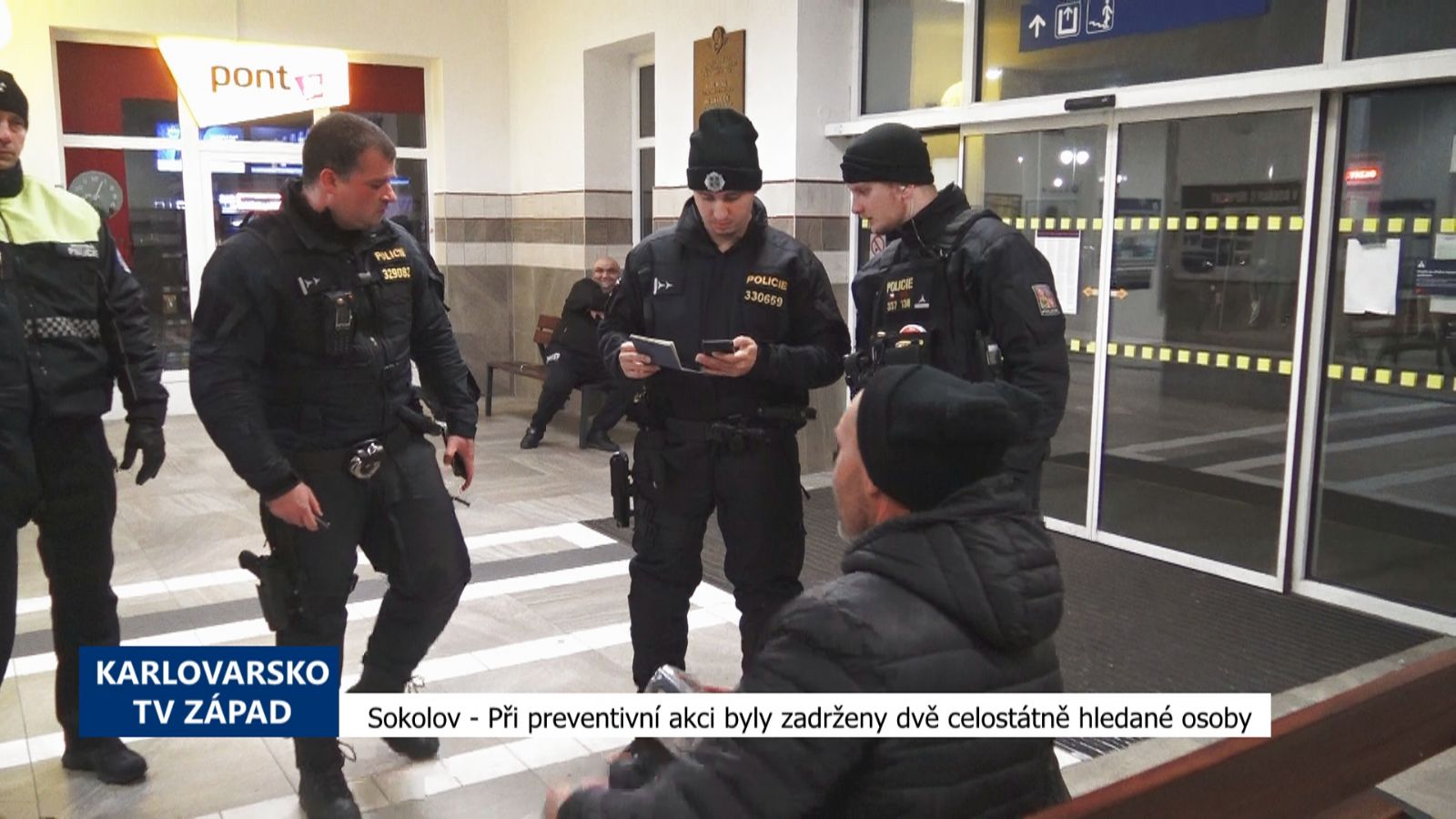Sokolov: Při preventivní akci byly zadrženy dvě celostátně hledané osoby (TV Západ)