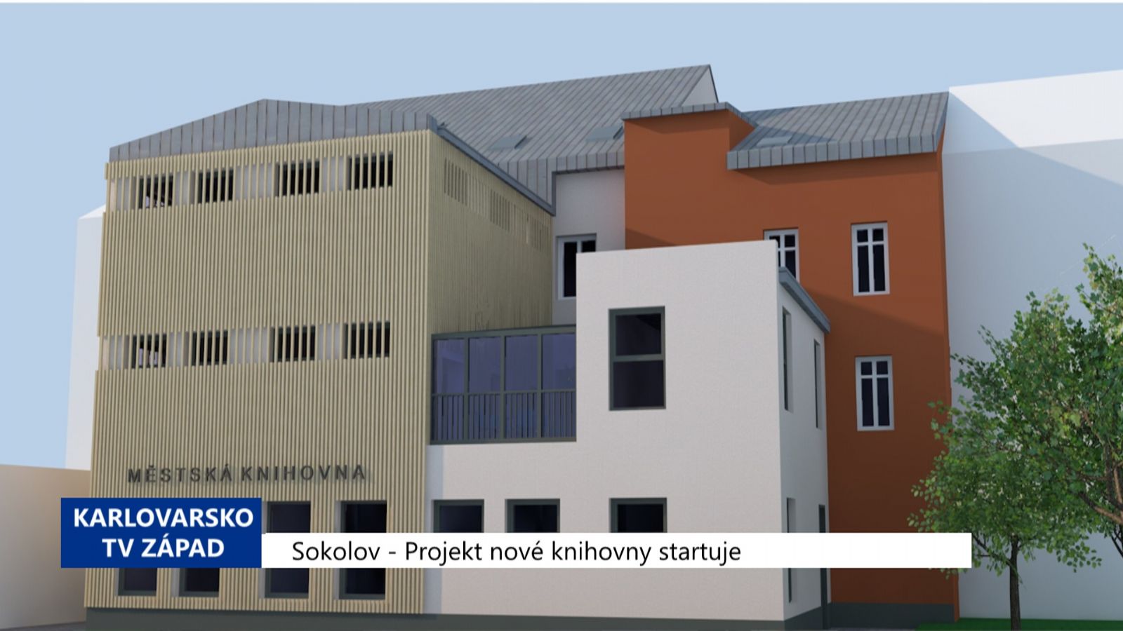 Sokolov: Projekt nové knihovny startuje (TV Západ)