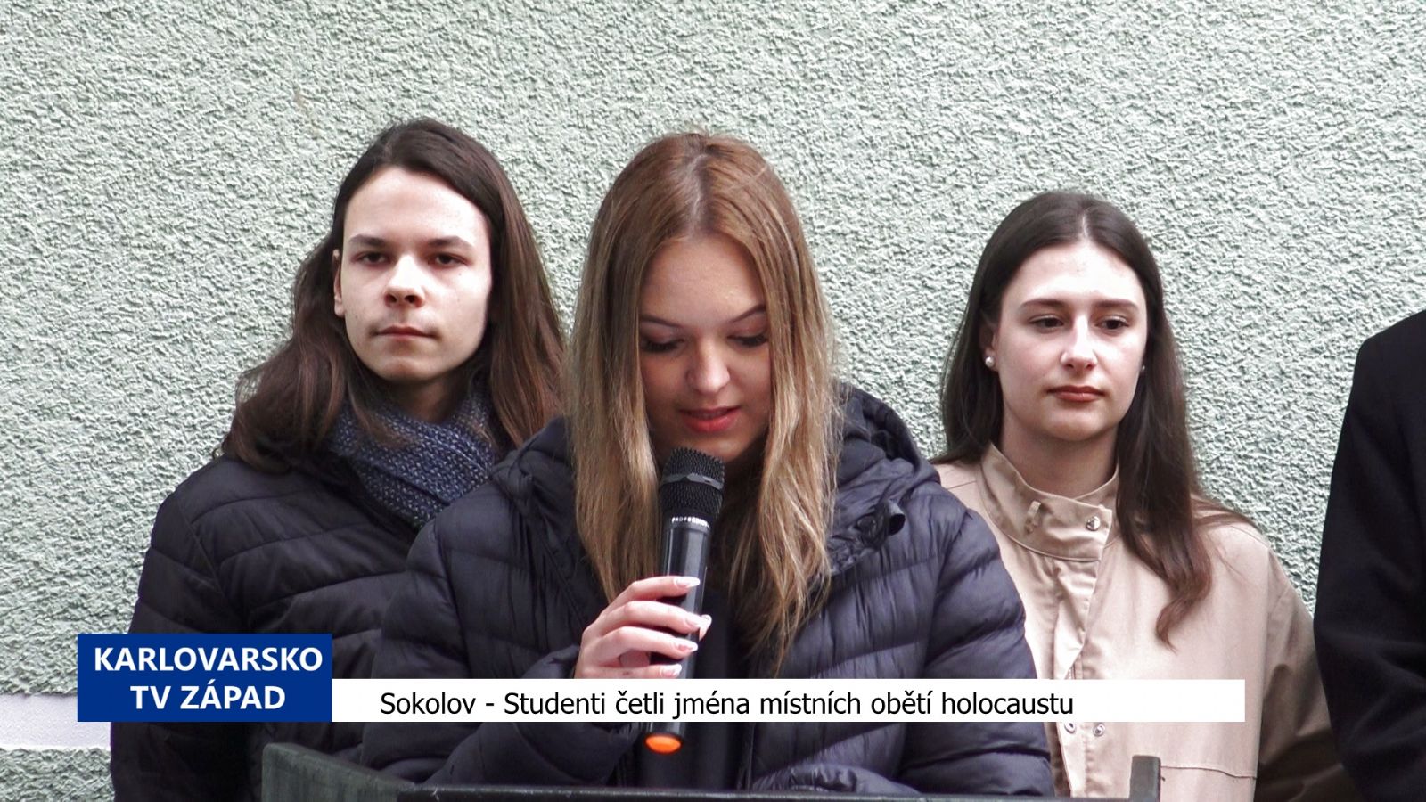 Sokolov: Studenti četli jména místních obětí holocaustu (TV Západ)