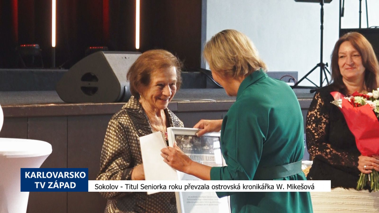 Sokolov: Titul Seniorka roku převzala také ostrovská kronikářka W. Mikešová (TV Západ)