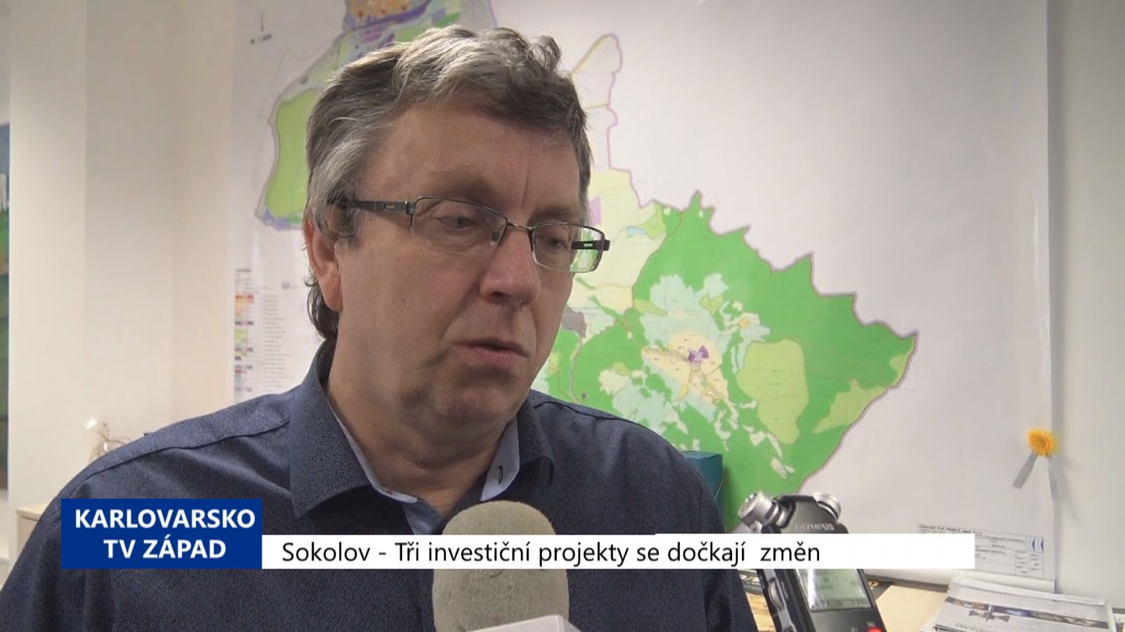 Sokolov: Tři investiční projekty doznají změn (TV Západ)
