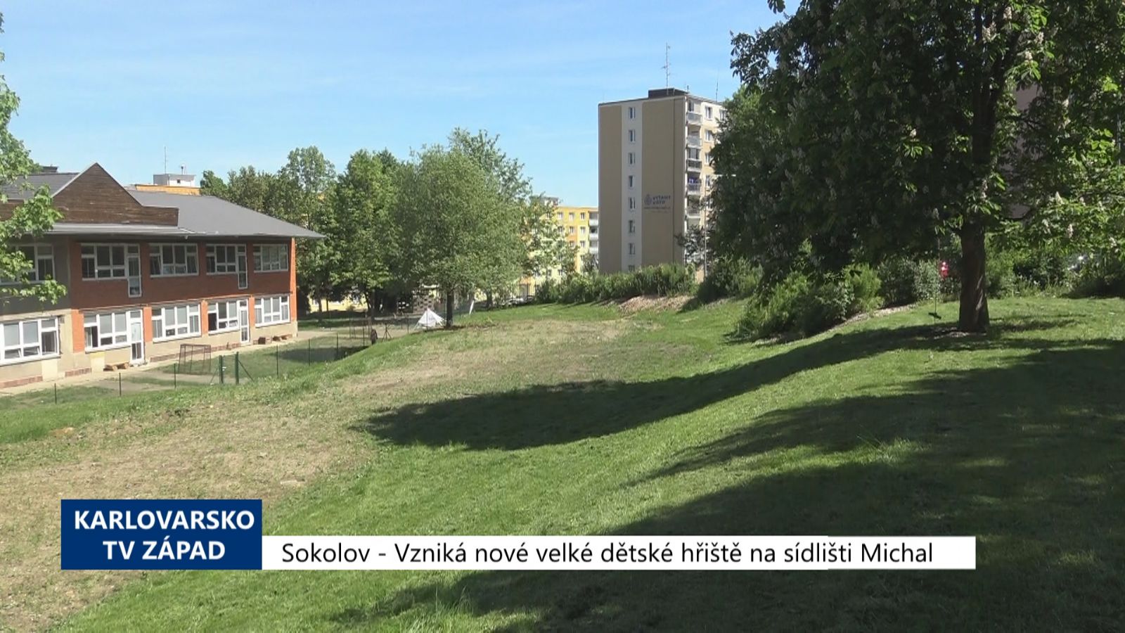 Sokolov: Vzniká nové velké dětské hřiště na sídlišti Michal (TV Západ)
