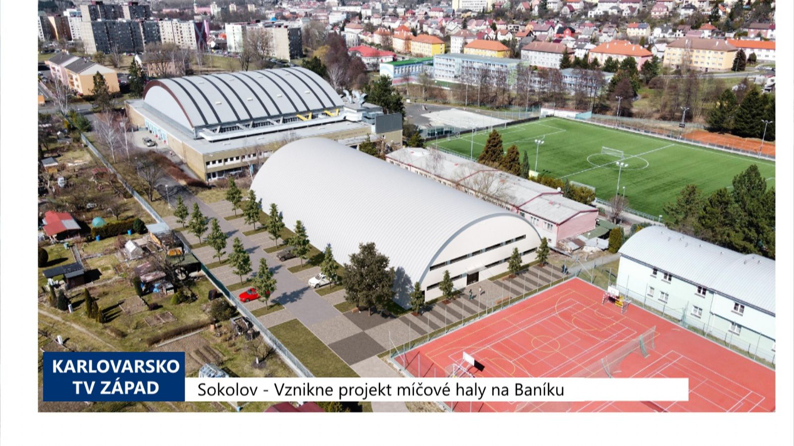 Sokolov: Vznikne projekt míčové haly na Baníku (TV Západ)